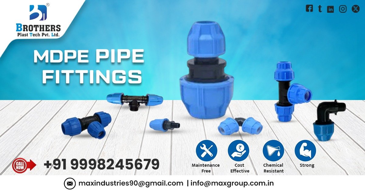 MDPE Pipe Fittings in Ahmedabad