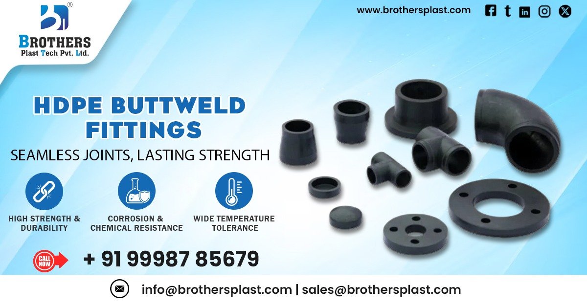 High-Quality HDPE Buttweld Fittings Manufacturer in Gujarat