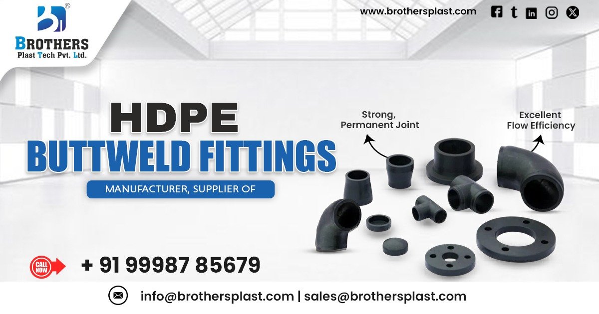 Best Quality HDPE Buttweld Fittings Supplier in Chhattisgarh