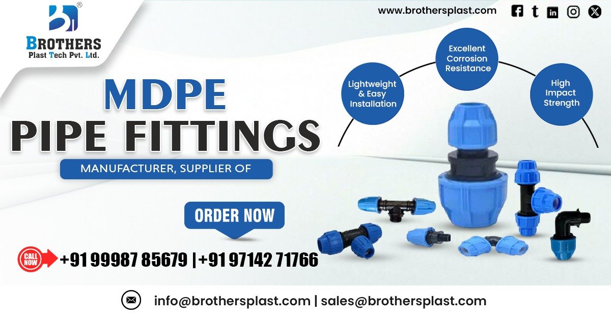 Premium MDPE Pipe Fittings in Gujarat