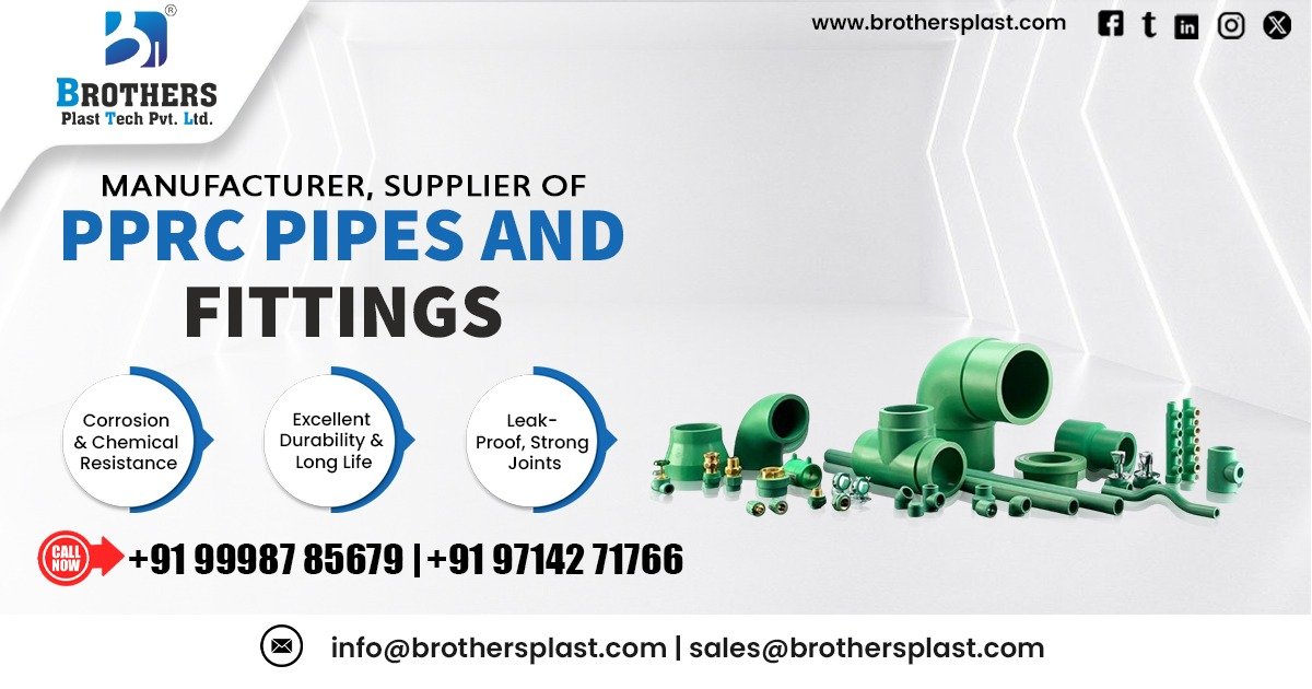 Supplier of PPRC Pipes and Fittings for Hot and Cold water