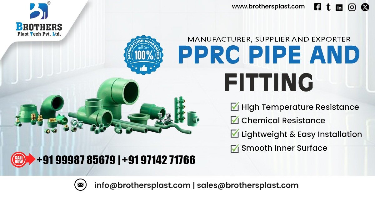 Best PPRC Pipes and Fittings for Residential and Commercial Use
