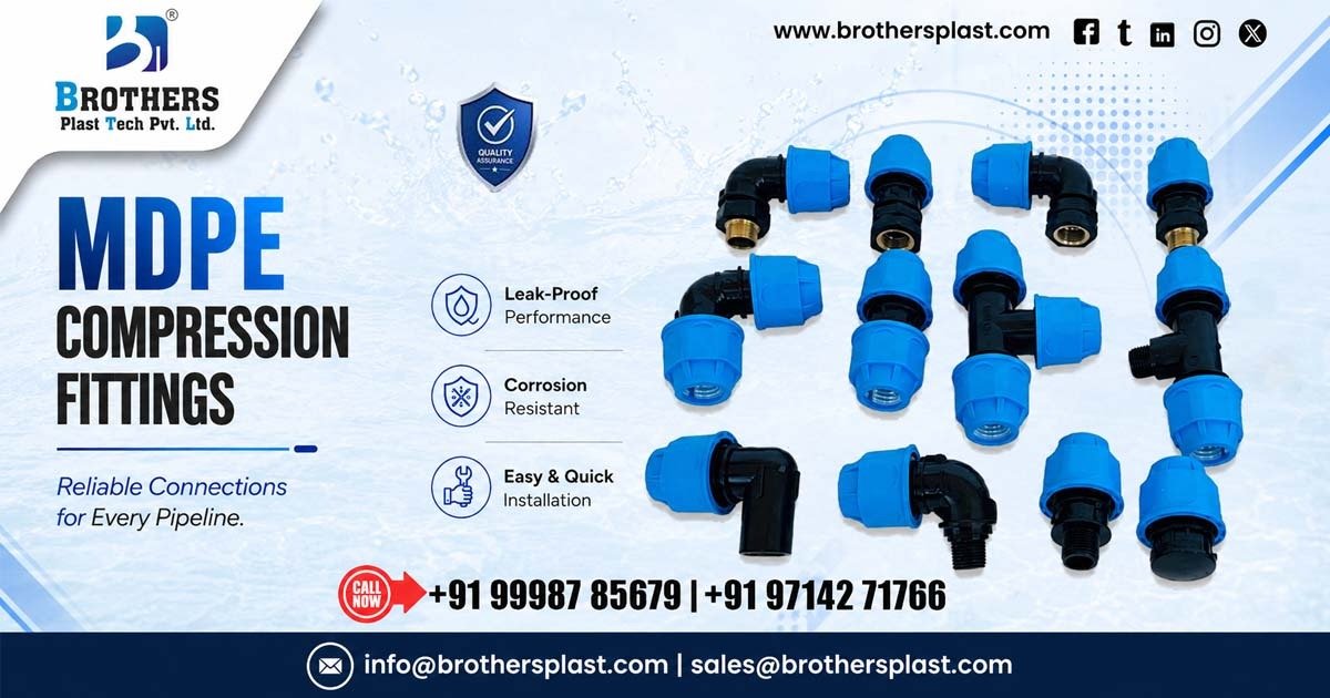 Premium MDPE Compression Fittings in Haryana