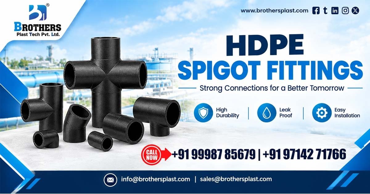 HDPE Spigot Pipe Fittings Manufacturer in Gujarat